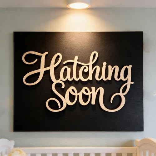 Hatching Soon Baby Shower Sign, for Wall Decor, Baby Room Decorations, for Newborn Shower Party Birthday Backdrop