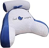 【 Tour de cou et bras amovibles 】 : conçu avec un rouleau de cou et des bras amovibles, ce grand coussin de dos offre un soutien personnalisable pour votre cou, votre dos et vos bras. Ajustez facilement l'oreiller à votre position préférée pour un maximum de confort.