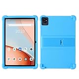 INSOLKIDON Kompatibel mit Black-View Tab 70 WiFi 10.1 INCH Tablet Hülle mit Standfunktion Slim PU Kieselgel Schutzhülle mit Ständer Funktion (Sky Blue)