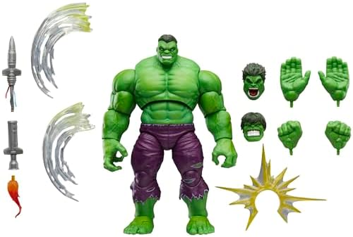 Marvel Legends Maximum Series Hulk Action Figure, Extra Large Collectible Figure with Lots of Collectable and Display Accessories for Kids and Fans of Popular Comics