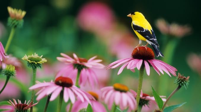 5 Purple Coneflower (Echinacea Purpurea) Plants – Five (5) Live Plants – Non-GMO - Not Seeds – in 3" Inch Pots – Hardy Flowering Perennial, Pollinator Favorite