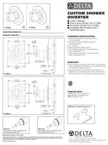 DELTA FAUCET T11894-SS, Stainless