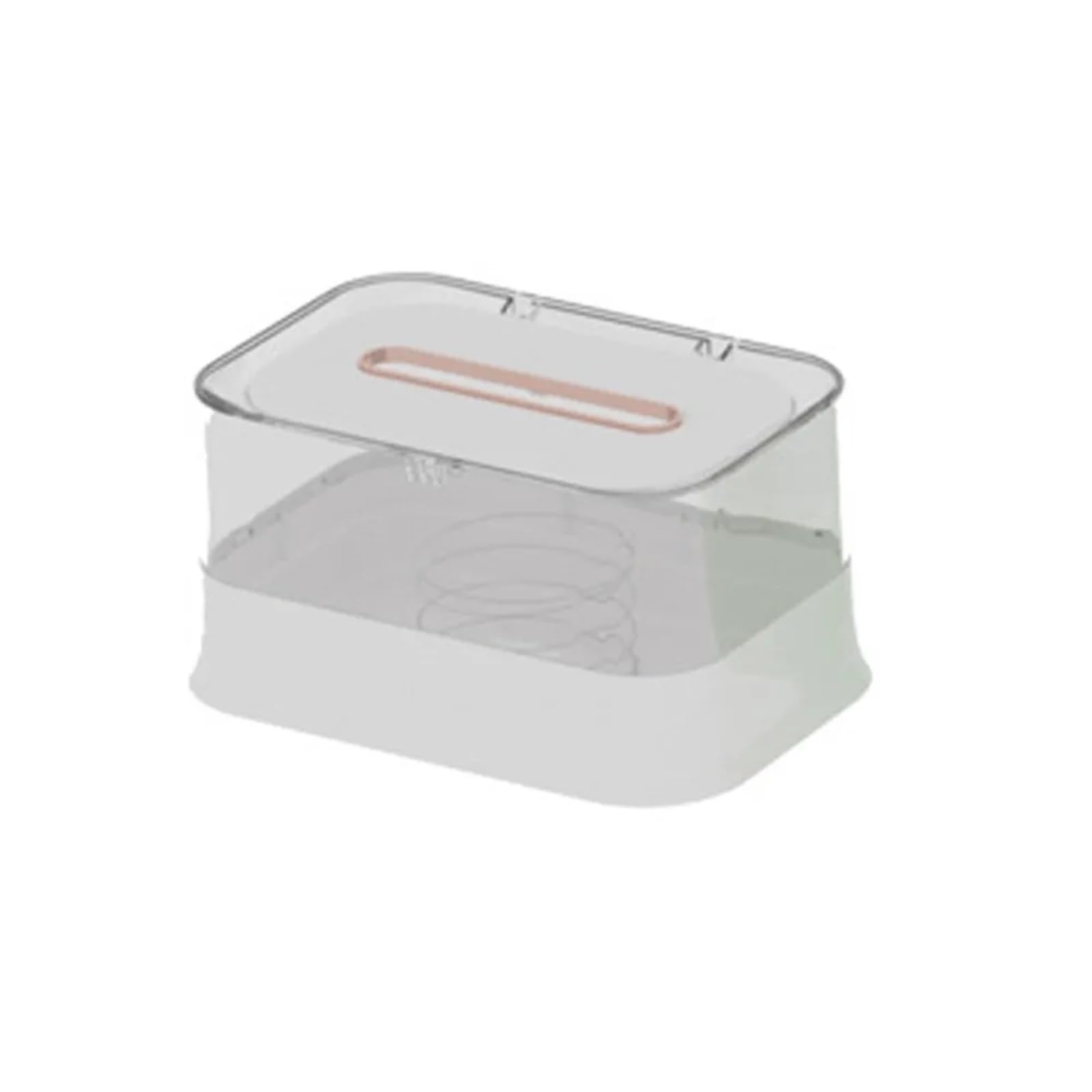 Porta carta igienica impermeabile a parete con scatola for fazzoletti a molla in plastica, organizer for tovaglioli di grande capacità for la casa Per Cucine(White)