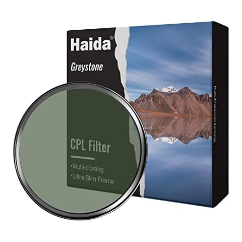 Haida 58mm Circular Polarizing Filter with Golden Outer Ring - CPL Lens Filter Ultra Slim Polarizer Filter Cover