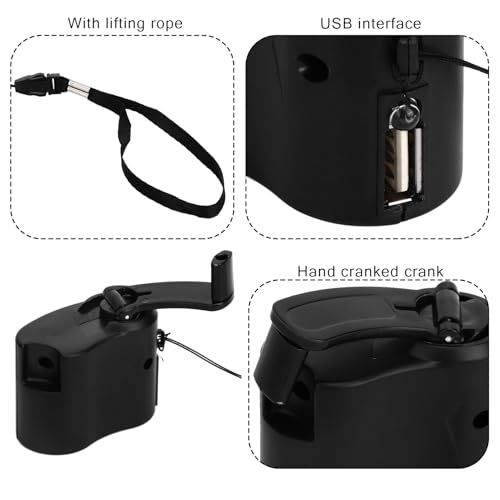 Cargador portátil manual USB para teléfono y emergencias miniatura 3