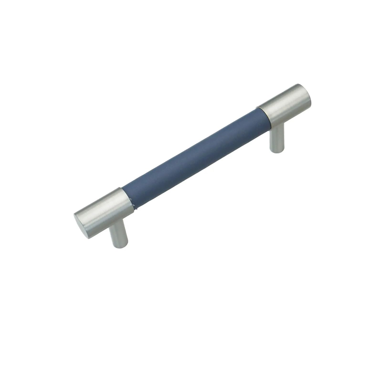 ZRHWSPD Brushed Nickel Cabinet Pulls Solid Cabinet Handles Brushed Nickel Wardrobe Pulls Cupboard Door Knobs Furniture Hardware(96mm)