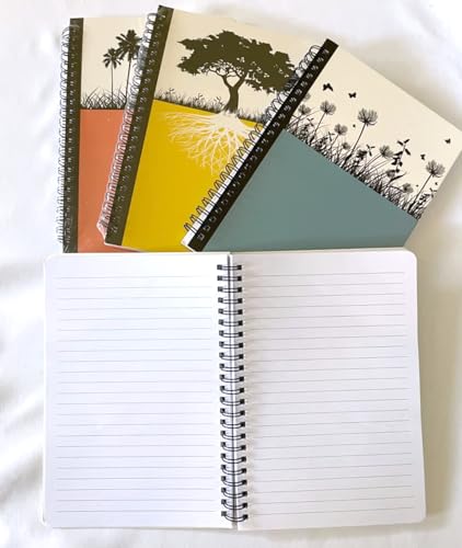 Cahiers à spirales A5 lignés par 4 pour étudiants et notes de bureau - 7
