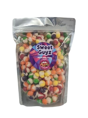 SWEET GUYZ Freeze Dried Sweets Skittles Gluten Free Halal Treats Crunchy Candy Party Bag Gift TikTok Viral Snack (200g)