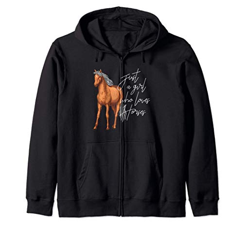 Sólo una chica que ama los caballos de regalo para las Sudadera...