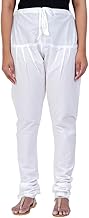 Happy Bunny Women’s Cotton Gathering Churidar Pants - Ethnic Gathereing Ankle, Drawstring Waist Bottoms for Kurtas, Office, Party, Casual Clothing