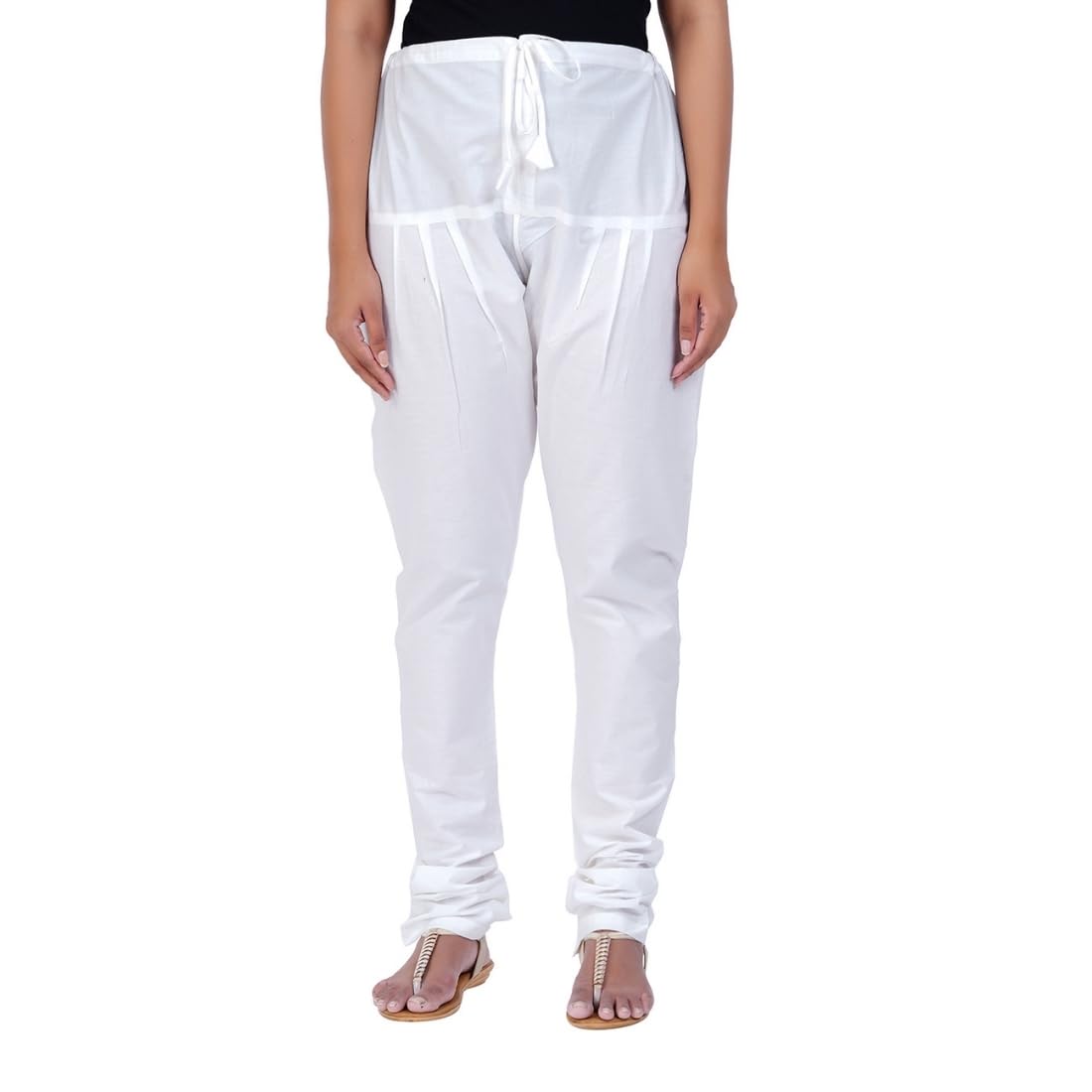 Cotton Ethinic Churidar/Gathering Pants for Women, Drawstring Waist, Ethinic Regular Fit for Office, Party & Outdoor Wear