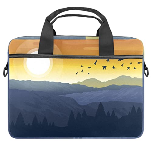 Sacoche ordinateur portable 13 pouces bandoulière rouge sunset 14.5