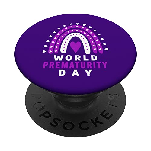 World Prematurity Day Shirt - World Prematurity Day PopSockets Swappable PopGrip, Black