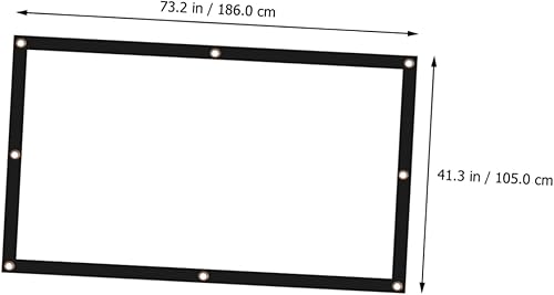 Miniatura 3 de Sewroro Cortina de proyección de película anti-pliegue del cine del teatro al aire libre interior del poliéster de HD