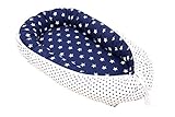 Nido para bebé de ULLENBOOM ® estrellas azules (nido de 55