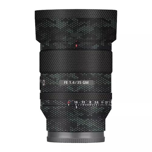 Capuchon d'objectif Sony FE 35 mm F1.4 GM et skin de protection Mamba Green