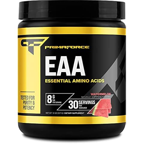 Primaforce EAA Powder (30 Servings) | Essential Amino Acids for Pre/Intra Workout and Recovery - Non-GMO and Gluten Free (Watermelon) Cover
