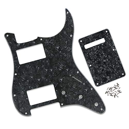 IKN 2 Humbucker Cut Pickguard HH Strat Guard et Tremolo Spring Back Plate pour guitare Stratocaster Standard américaine… - Les Beatles, Paul McCartney, John Lennon, RIngo Starr, George Harrison IKN 2 Humbucker Cut Pickguard HH Strat Guard et Tremolo Spring Back Plate pour guitare Stratocaster Standard américaine… – Image 3
