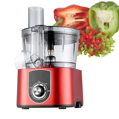 Picadora De Verduras Y Frutas EléCtrica Comercial, Cortadora De Alimentos Con Cuchillas De Acero Inoxidable, Procesador De Alimentos Y Fruta, Recipiente De 1,32 Gal (5 L),Red