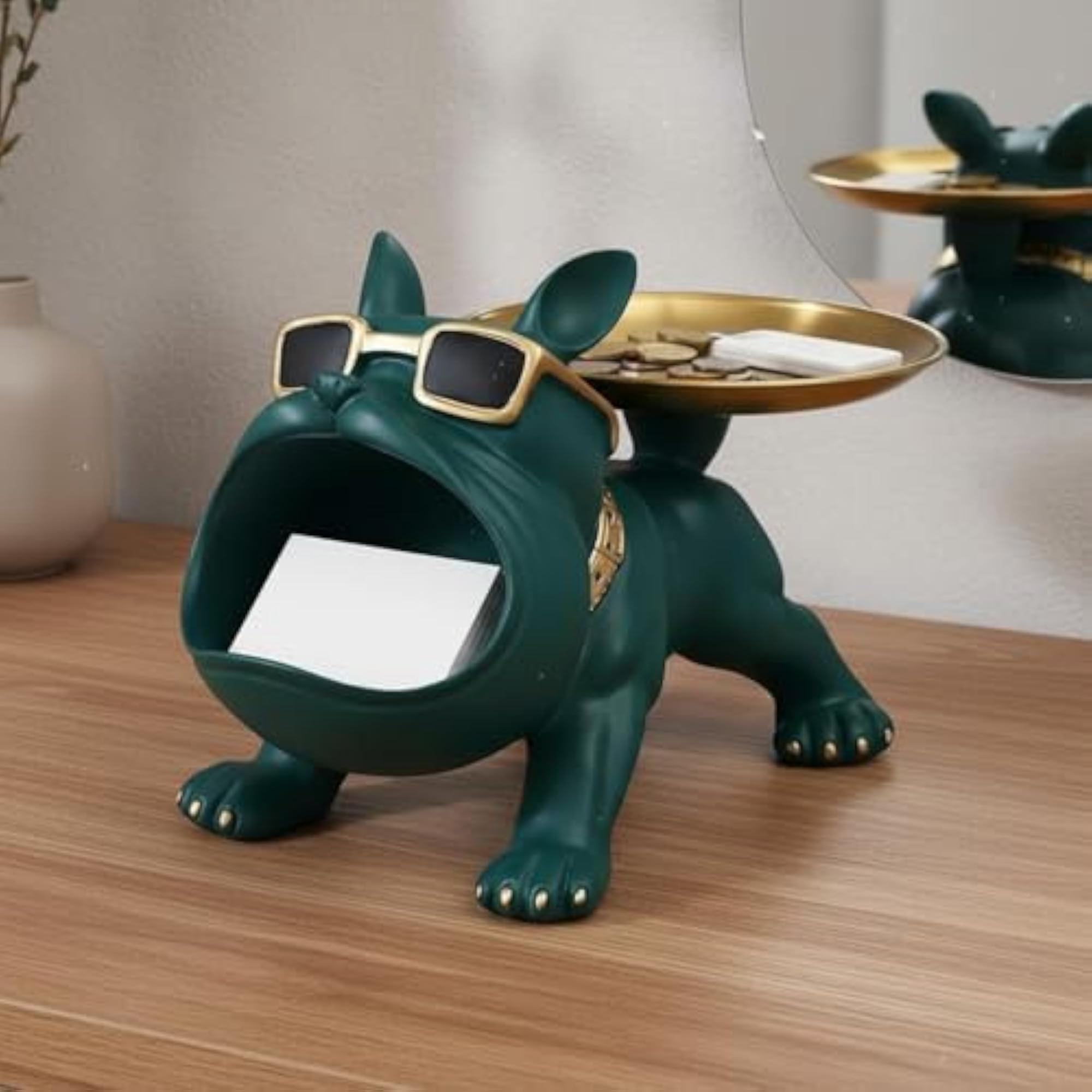 Luxury Look Resin Canine Key Bowl, Modern Design