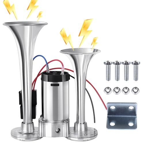 Loud Air Horn Kit for 12V Vehicles: Trucks, SUVs, Motorcycles, Boats, and More