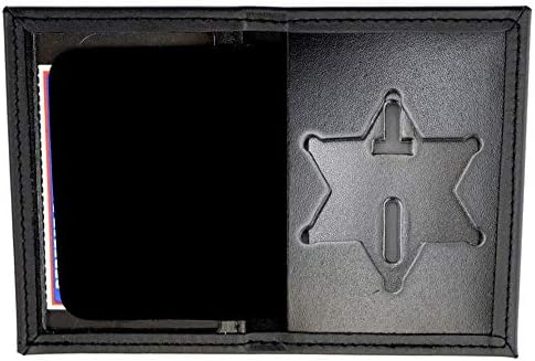 Perfect Fit Dress Leather Badge and ID Case for LA County Sheriff (Cutout PF622)