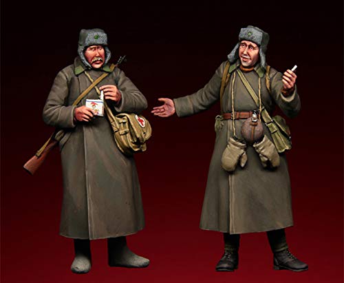 Kit de Figuras de Resina 1/35 136 Soldados Rusos Sin Pintar miniatura 1