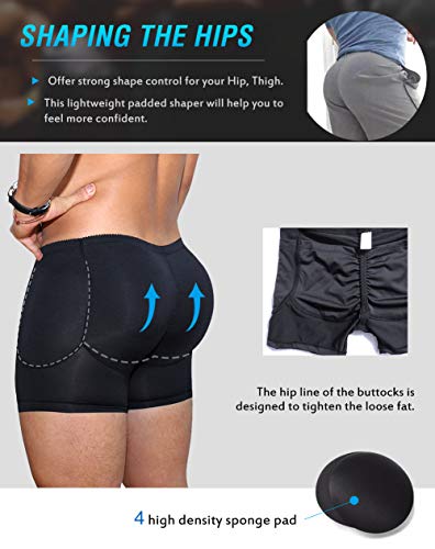Ribika SS228 Men'S Padded Shorts Boxer Underwear Tummy Control Shapewear Butt Lifter Briefs Plus Size thumb #1