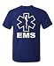 v2 EMS - emergency medical services - Mens Cotton T-Shirt, S, Navy