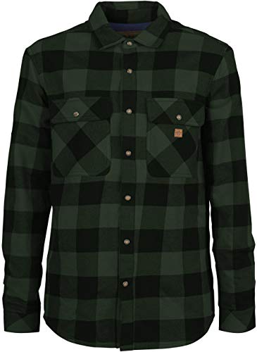 Chemise à carreaux E9 Ciro pour homme en vert