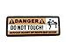 Danger Do Not Touch PVC Klett Emblem Abzeichen Patch