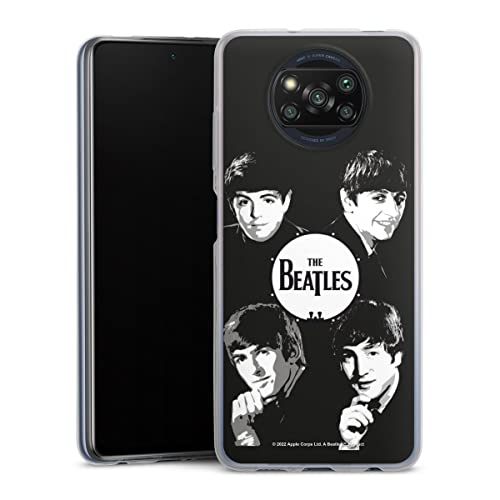 Coque Slim Compatible avec Xiaomi Poco X3 Pro Coque Ultra Fine Coque en Silicone Ultra Fine The Beatles Logo Black… - Les Beatles, Paul McCartney, John Lennon, RIngo Starr, George Harrison Coque Slim Compatible avec Xiaomi Poco X3 Pro Coque Ultra Fine Coque en Silicone Ultra Fine The Beatles Logo Black…