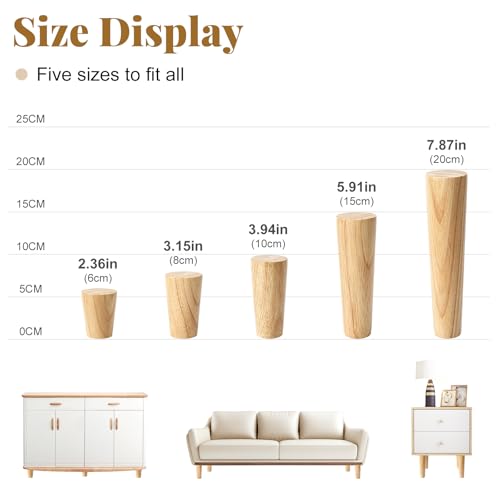 Patas de sofá para placas en madera maciza para transformar tu salón con estilo 6