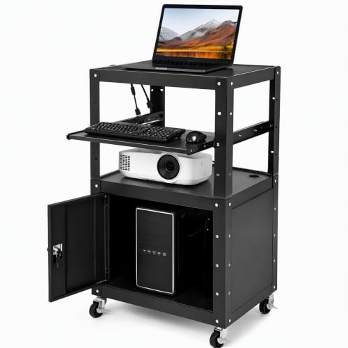 Adjustable AV Cart with Power