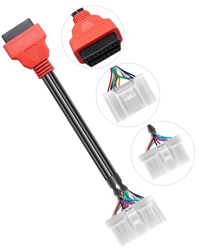 QAGGUM OBDII Adapter Cable Fit for Tesla Model 3 Y S X, 20 Pin + 12 Pin to 16 Pin OBDII Adapter OBD2 Connector Cable, OBDii Cable Fit for Autel Scanner MaxiSys Ultra Elite II PRO MS909 -  HOMparts, SDC0923U