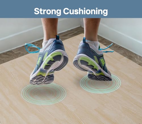 Image of Art3d 96 Sq.Ft Eva Puzzle Exercise Mats, 24 inchx24 inch x 1 /2 inch Thick Foam Interlocking Tiles for Flooring, Workout, Gym Equipments, Pack of 24, White Oak