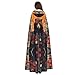 MROWYC Stylish Fashionable Bear Printed Hooded Cape - Holiday Party/Carnival Party Cosplay Costume