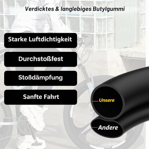 RUTU 2.75/3.00-12 80/100-12 Schlauch mit geradem TR4-Ventilschaft für XR CRF 50/70 KLX 110 KX60 DRZ110 DS80 JR80 RM50/60 TTR90 110E PW80 90-125 cc Offroad Motocross Pit Dirt Bike 2er Pack