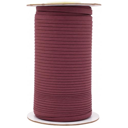 Mandala Crafts 55 Yds 1/4 Inch Dark Mauve Double Fold Bias Tape for Sewing