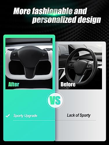 Tesfeel Tesla Yoke Steering Wheel For Model 3/Y-2017-2023 Personalized Yoke Steering Wheel Real Carbon Fiber Leather With Heating Function #TOP1