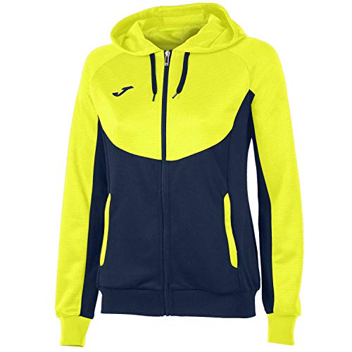 KiarenzaFD Joma Felpa Cappuccio Essential Donna 900699 Navy-Giallo