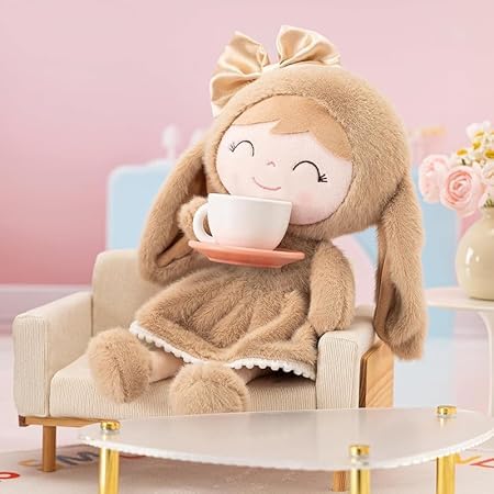 Image of RVA Cute Bunny Baby Doll Plush Toys Lovable and Huggable Gift for Birthdays & Occasions for Children, Kids, Baby Girl Cuddly Soft Plushies Stuffed Plush Companions(Size 65 cm) (Brown)