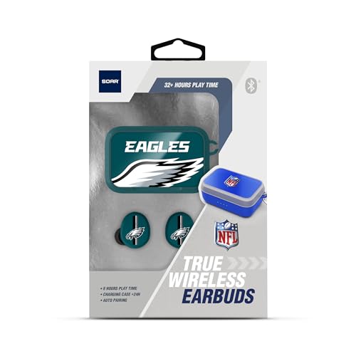 Image of SOAR NFL Wireless Sport Earbuds: Comfortable Fit & Convenient Charging