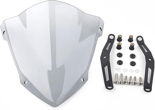 Miniatura 9 de GZYF Deflector de parabrisas delantero de motocicleta compatible con Yamaha MT-03  MT-25 2021-2022, color negro