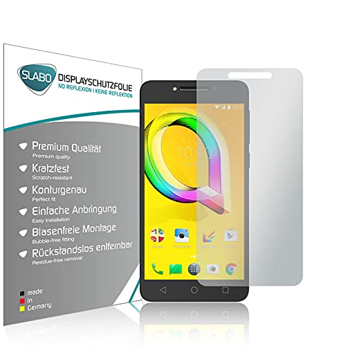 Slabo 2 x Bildschirmfolie für Alcatel A5 LED Bildschirmschutzfolie Zubehör No Reflexion MATT - Made IN Germany