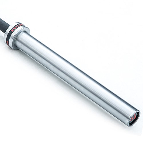 Merax Commercial 7' Olympic Bar - 1500 lb Weight Capacity, 28 MM Grip, OB86, Bench Press Chrome (Silver)