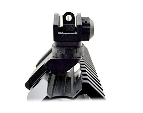 Sniper Front And Rear Backup Iron Sight Set, Canted, 45 Degree, Black #TOP5