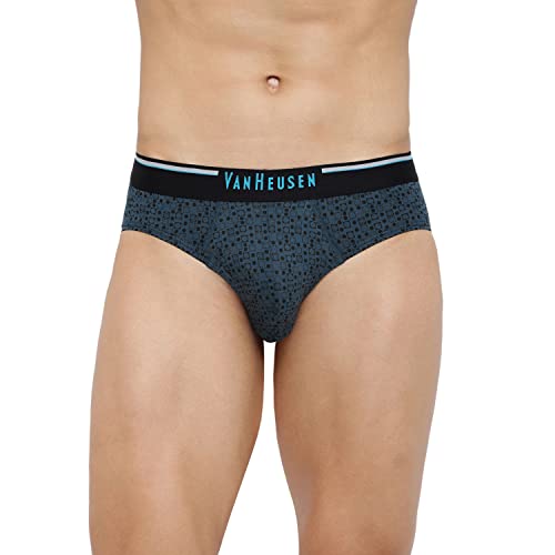 Image of Van Heusen Men Briefs - 100% Combed Cotton - Pack of 3 - Anti Bacterial, Super Soft 10006 CP-23, CP-24, CP-25 L, Multicolor