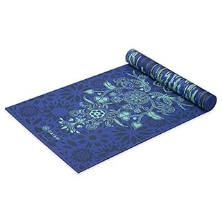 Gaiam Yoga Mat Premium Print Reversible Extra Thick Non Slip Exercise & Fitness Mat for All Types of Yoga, Pilates & Floor Workouts, Divine Impressionist, 68"L x 24"W x 6mm Thick