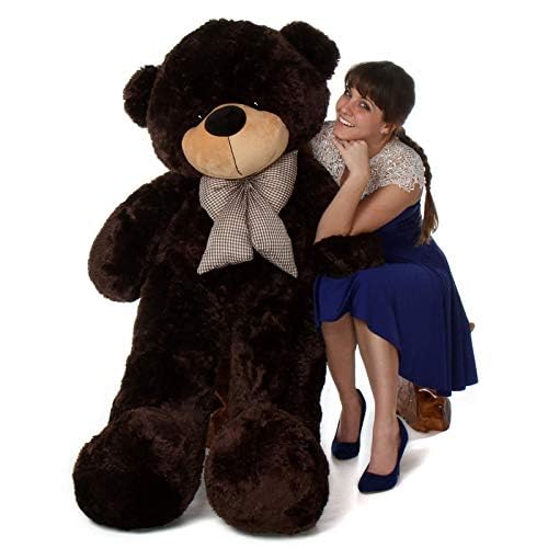 Image of 6 Feet Chocolate Giant Teddy Bear Soft, Plush, and Cuddly Stuffed Animal for Kids, Birthdays, Anniversaries, Valentine's Day, and Special Occasions Large Huggable (Chocolate /72 inch)